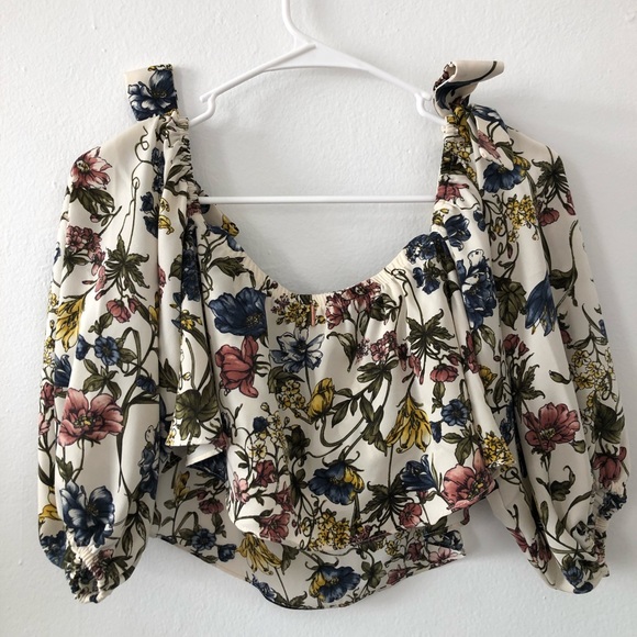 MISA Los Angeles | Floral Crop Top - Picture 10 of 12
